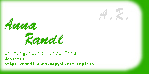 anna randl business card